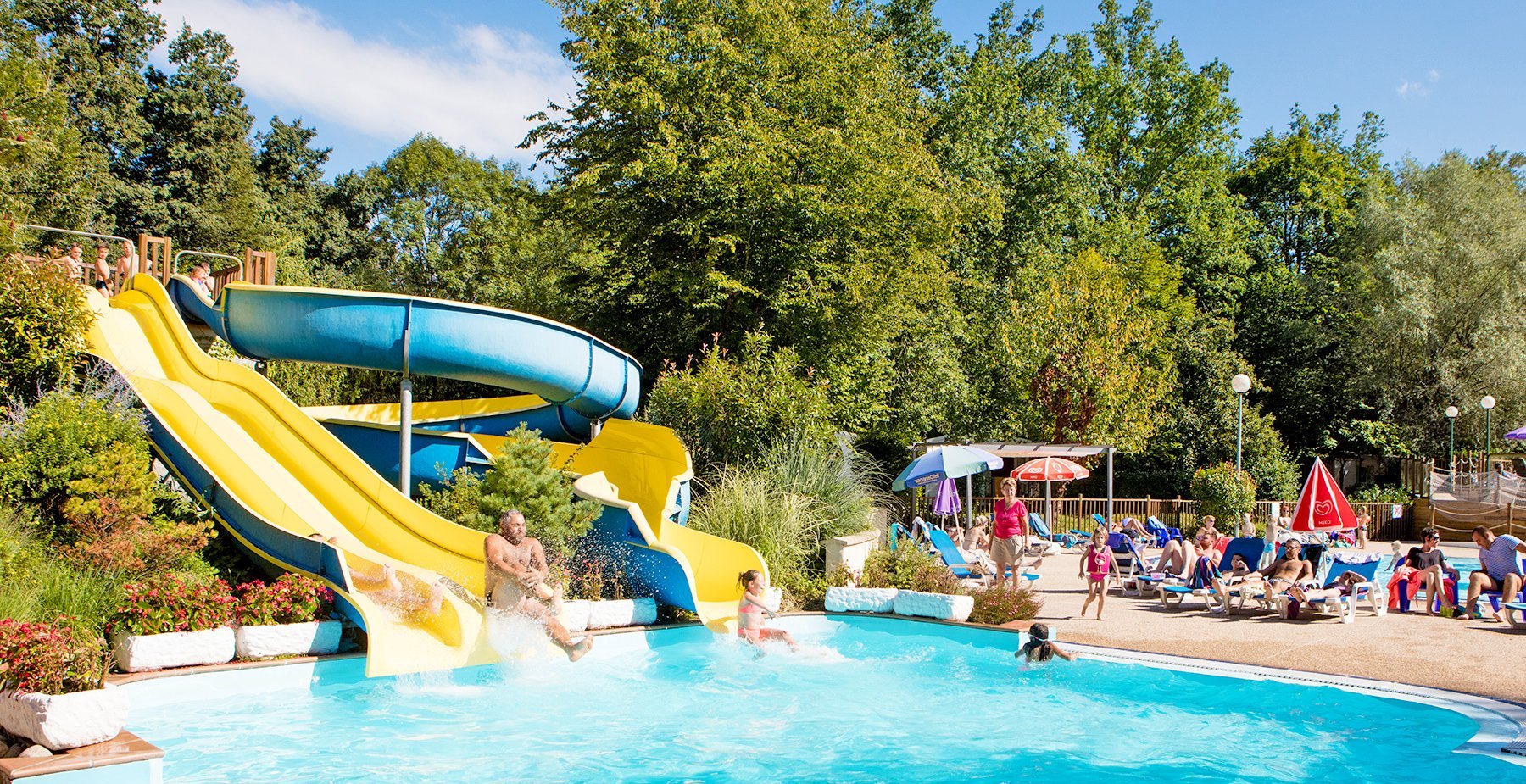 toboogan piscine camping les 3 lacs