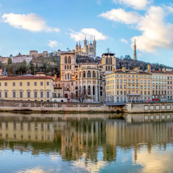 cathedral saint jean and basilica notre dame de fourviere, iconi