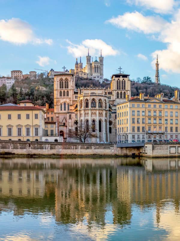 cathedral saint jean and basilica notre dame de fourviere, iconi